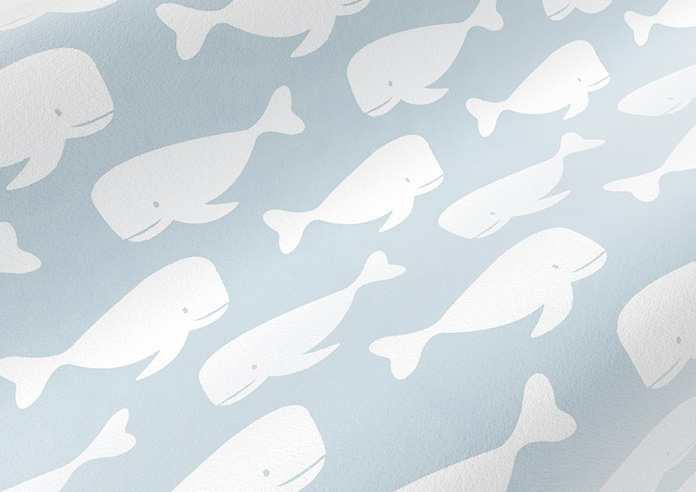 Whaling Around, Cornflower - Twist&Fit Roman Blind - Image 4